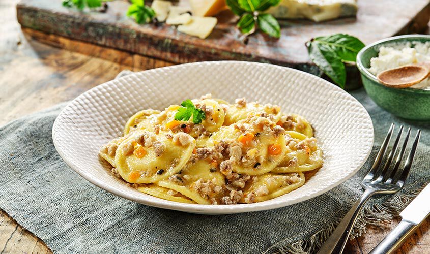 Gnocchi e paste ripiene - Lunette al Ragù Bianco