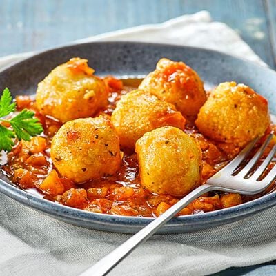 Specialità di pesce - Polpette di Baccalà alla Marinara